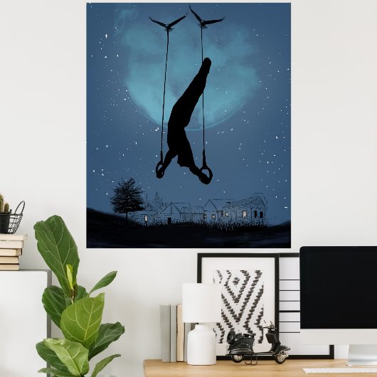 Vreemde nacht poster (Thuiskantoor)