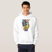 Vreemde Nerf Pistool Hoodie (Voorkant volledig)