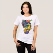 Vreemde Nerf Pistool Tri-Blend Shirt (Voorkant volledig)