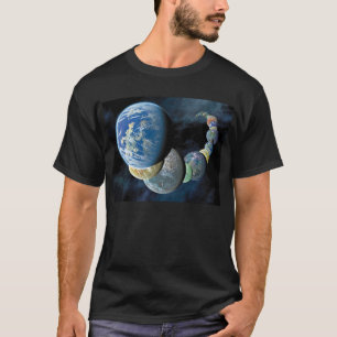 Vreemde nieuwe werelden Alien Planet Montage T-shirt