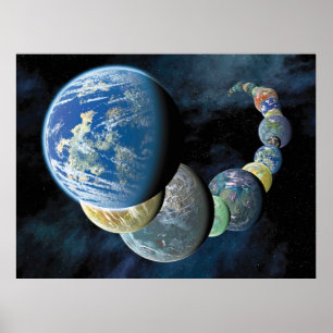 Vreemde Nieuwe Werelden Buitenaardse Planeet Monta Poster