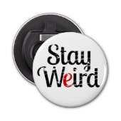 Vreemde noodtekst behouden button flesopener (Voorkant)