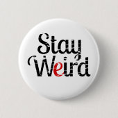 Vreemde noodtekst behouden ronde button 5,7 cm (Voorkant)