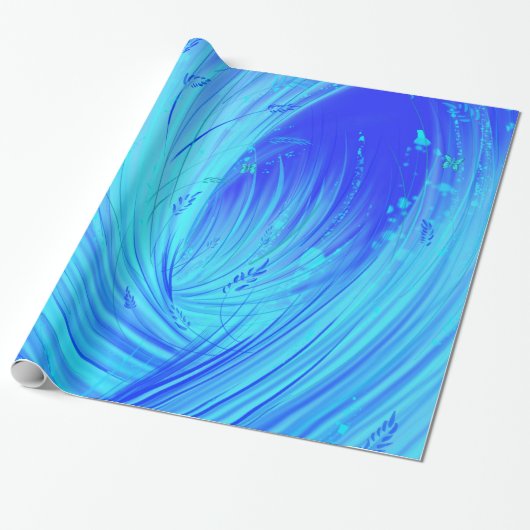 vreemde oceaan cadeaupapier (Uitgerold)