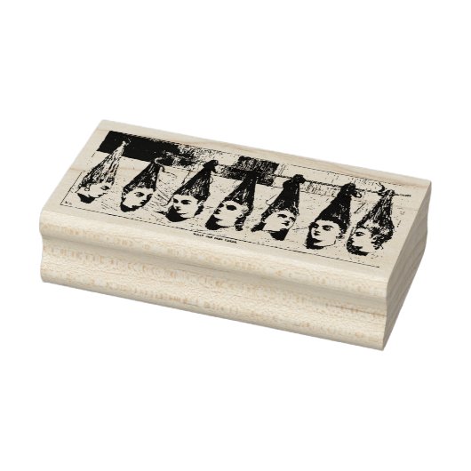 Vreemde onthoofde Victoriaans damesstempel Rubberstempel (Stempel)