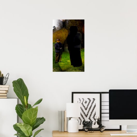 vreemde ontmoeting in bossen poster (Thuiskantoor)