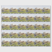 Vreemde Ontwerpen - Schapen in een veld Cadeaupapier (Vlak)