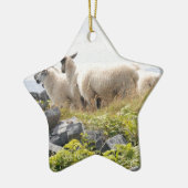 Vreemde Ontwerpen - Schapen in een veld Keramisch Ornament (Links)