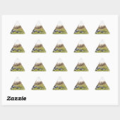 Vreemde Ontwerpen - Schapen in een veld Sticker (Vel)