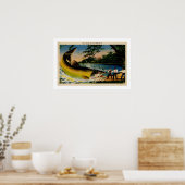 Vreemde  overdreven visserij poster (Keuken)
