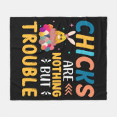 Vreemde paaskippen zijn alleen maar moeilijk fleece deken (Voorkant (Horizontaal))