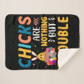 Vreemde paaskippen zijn alleen maar moeilijk sherpa deken (Voorkant (horizontaal))