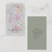 VREEMDE PEAS-WATERVERF VISITEKAARTJES (Voorkant / Achterkant)