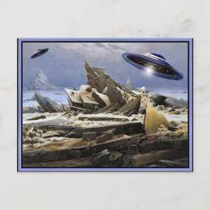 Vreemde Planeet - het bezoek van het UFO Briefkaart