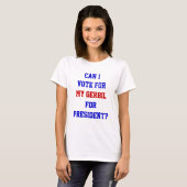 Vreemde politieke stemming over het President-Gerb T-shirt (Voorkant volledig)