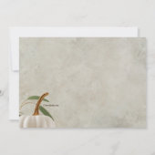 Vreemde potten met witte pompoenen kaart (Achterkant)
