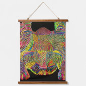 Vreemde psychedelische Kool Katz 11 Hangend Wandkleed (Voorkant)