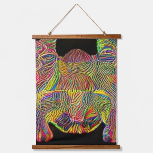 Vreemde psychedelische Kool Katz 11 Hangend Wandkleed (Voorkant)