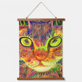 Vreemde psychedelische Kool Katz 18 Hangend Wandkleed