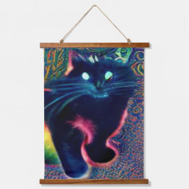 Vreemde psychedelische Kool Katz 21 Hangend Wandkleed