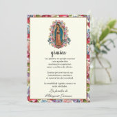 Vreemde religieuze Guadalupe condoleances Bedankkaart (Staand voorkant)