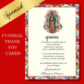 Vreemde religieuze Guadalupe condoleances Bedankkaart