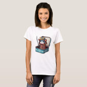 Vreemde Sardine Samurai Dames T-shirt (Voorkant volledig)