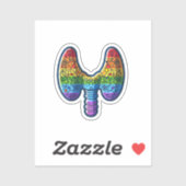 Vreemde schildklier sticker (Vel)