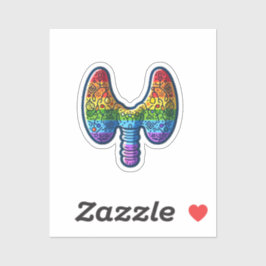 Vreemde schildklier sticker