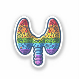 Vreemde schildklier sticker