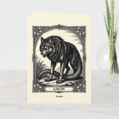 Vreemde Schoonheid van Amon Kaart (Achterkant)