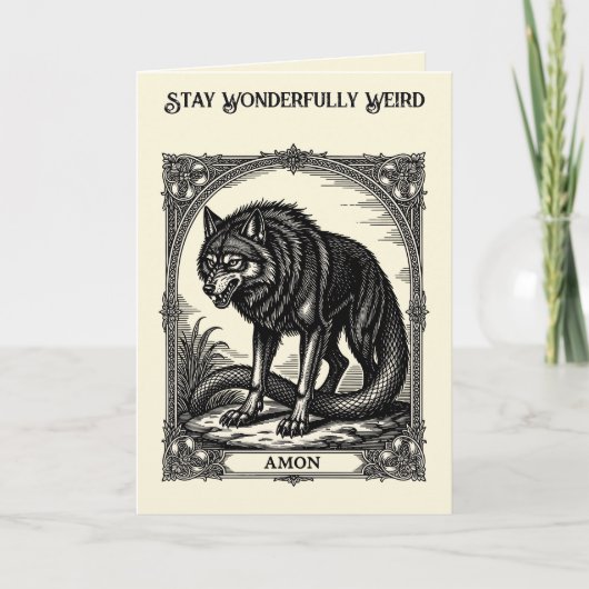 Vreemde Schoonheid van Amon Kaart (Voorkant)