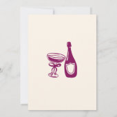 Vreemde Sips and Dips Verjaardagsfeestje Kaart (Achterkant)