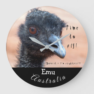 Vreemde sluiting van een Emu in Australië Grote Klok