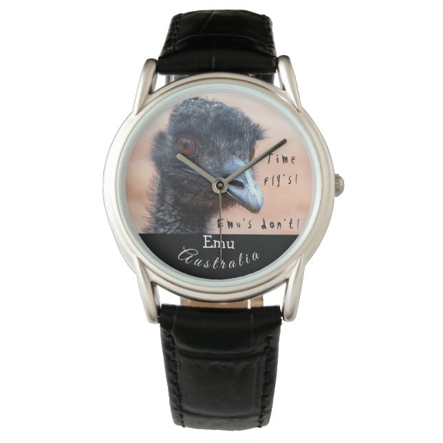 Vreemde sluiting van een Emu in Australië Horloge (Voorkant)