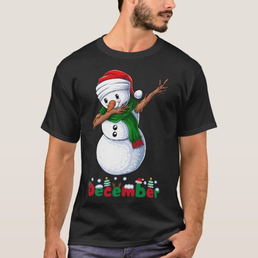 Vreemde sneeuwpopdans t-shirt (Voorkant)