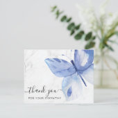 Vreemde sympathie Butterfly Dank je wel Kaart (Staand voorkant)