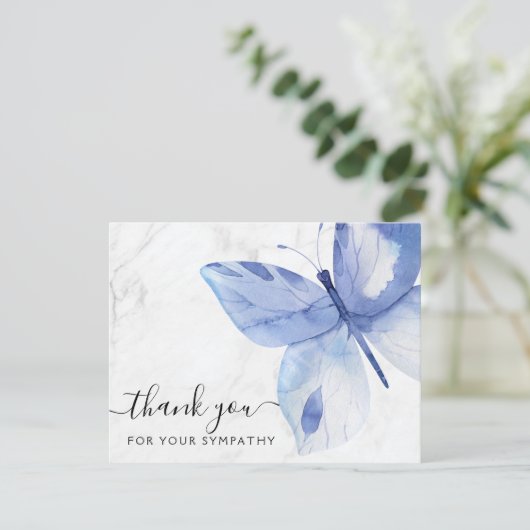 Vreemde sympathie Butterfly Dank je wel Kaart (Staand voorkant)