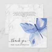 Vreemde sympathie Butterfly Dank je wel Kaart (Voorkant / Achterkant)