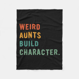 Vreemde tantes bouwen karakter retro grappige tant fleece deken