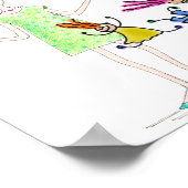 Vreemde tekening van moeder geperplex door haar ki poster (Hoek)