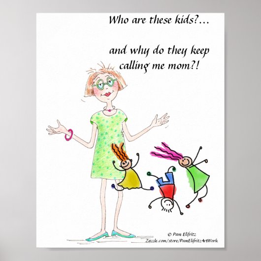 Vreemde tekening van moeder geperplex door haar ki poster (Voorkant)