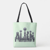 Vreemde tekst tote bag (Achterkant)