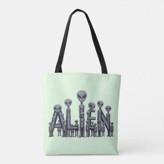 Vreemde tekst tote bag (Achterkant)