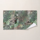 Vreemde textuur in grijs groen met abstracte sched bad handdoek (Handdoek)