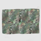 Vreemde textuur in grijs groen met abstracte sched golfhanddoek (Horizontaal)