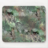 Vreemde textuur in grijs groen met abstracte sched muismat (Voorkant)