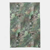 Vreemde textuur in grijs groen met abstracte sched theedoek (Verticaal)