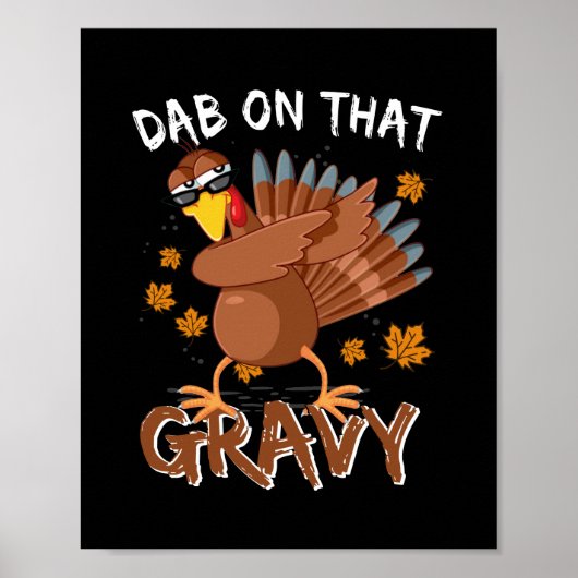 Vreemde Thanksgiving Dab over dat zwaardwalvis Poster (Voorkant)