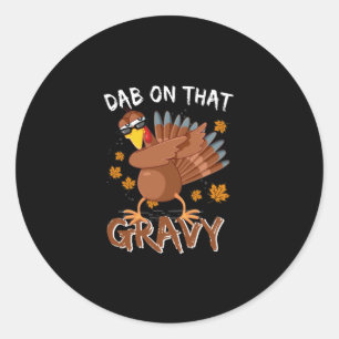 Vreemde Thanksgiving Dab over dat zwaardwalvis Ronde Sticker